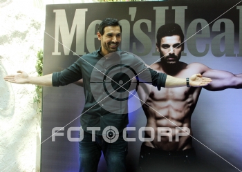 Fotocorp John Abraham Unveiling Of Men S Health Magazine March 2015 Issue